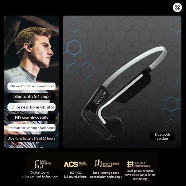 32gb Bone Conduction Headphone - Bone Conduction Running Headphones ulasan dan harga