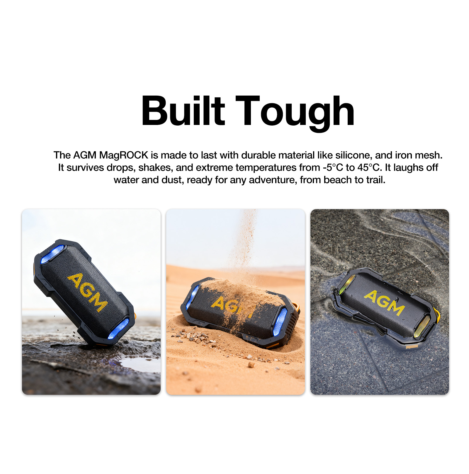 AGM Outdoor Wireless Speaker B - Portable Bluetooth Speaker Waterproof Ipx7 ulasan dan harga