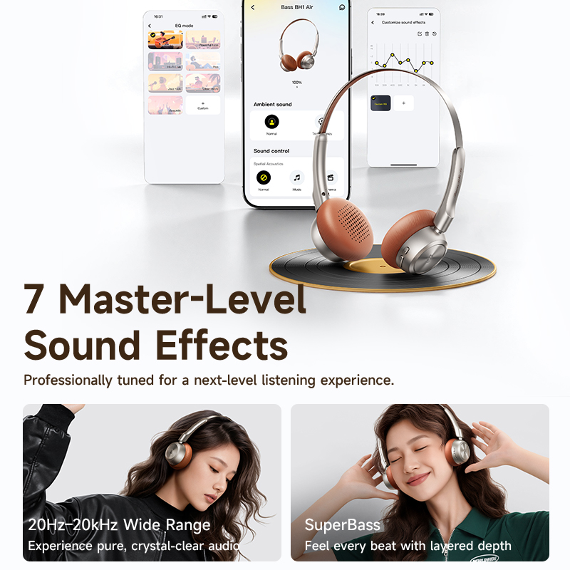 Baseus BH1 Air Wireless Headph - Anc Wireless Over Ear Headphones ulasan dan harga