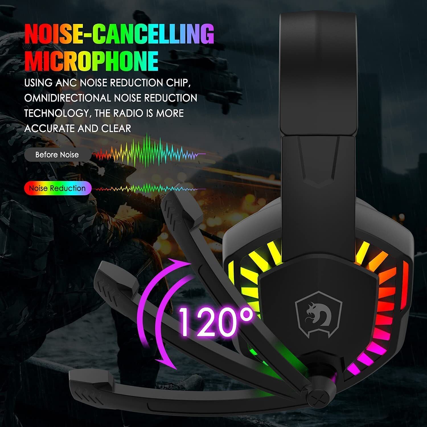 MAMBASNAKE CY907 Wired Gaming  - Gaming Headset With Mic Rgb ulasan dan harga