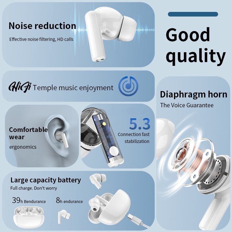 New wireless Bluetooth headset - Headphones ulasan dan harga