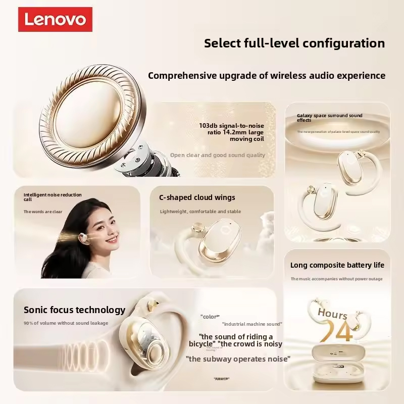 Lenovo EA366 Bluetooth Wireles - Anc Wireless Over Ear Headphones ulasan dan harga