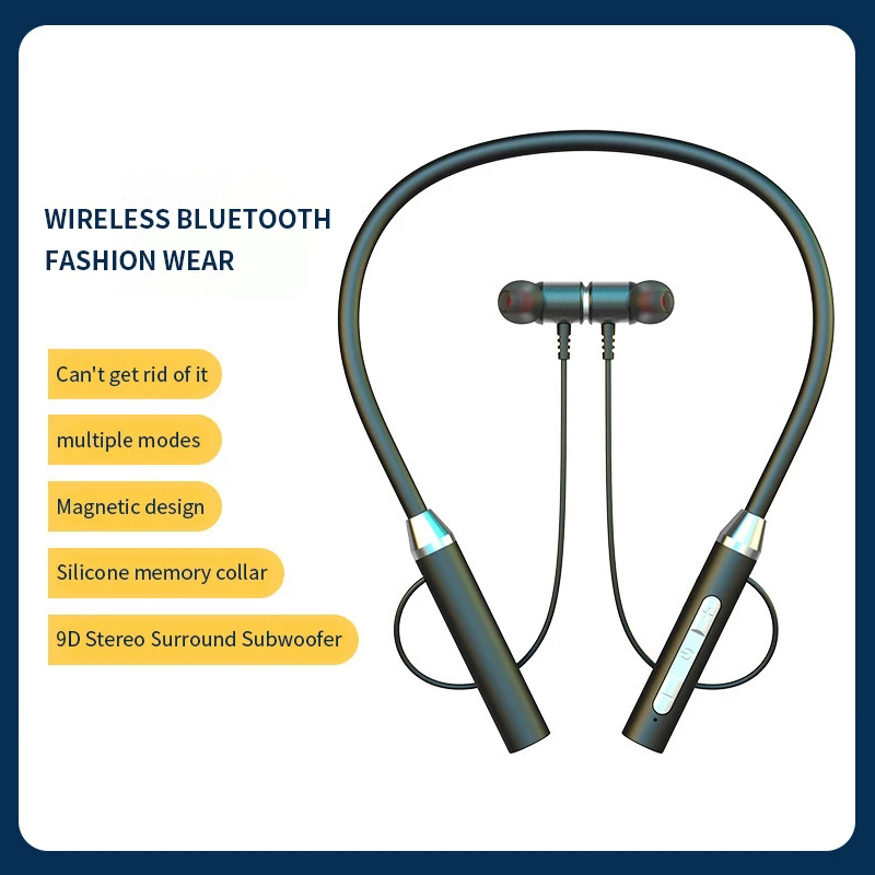 Fone Bluetooth 5.0 Neckband Ea - Magnetic Neckband Sports Earphones ulasan dan harga
