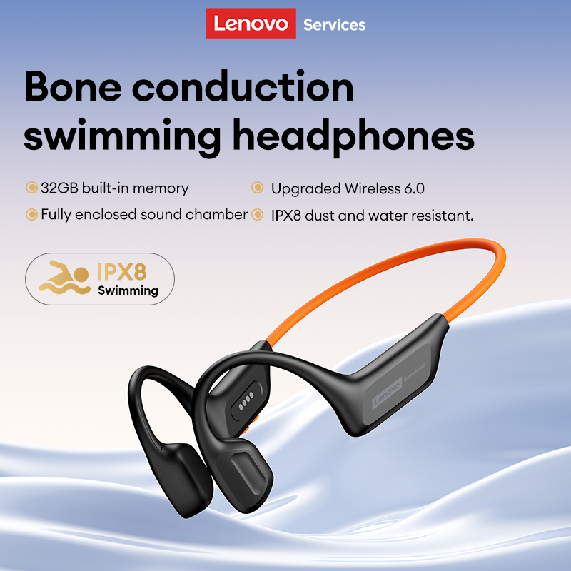 Lenovo S106 Bone Conduction Ea - Bone Conduction Running Headphones ulasan dan harga