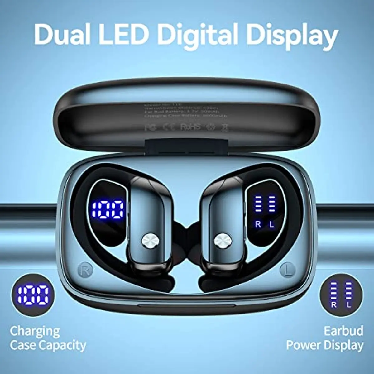 Wireless Earbuds Bluetooth Hea - Anc Wireless Over Ear Headphones ulasan dan harga