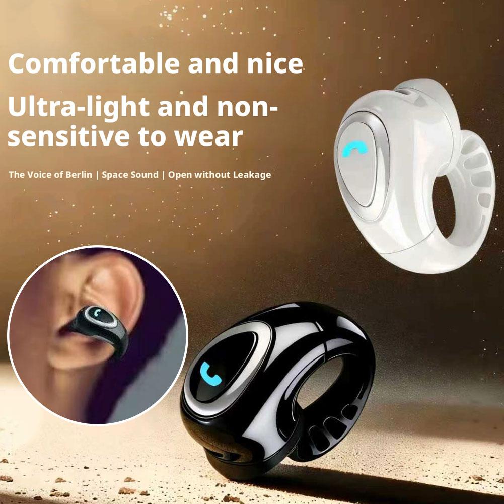 Bluetooth Wireless Ear-clip Si - Open Ear Air Conduction Headphones ulasan dan harga